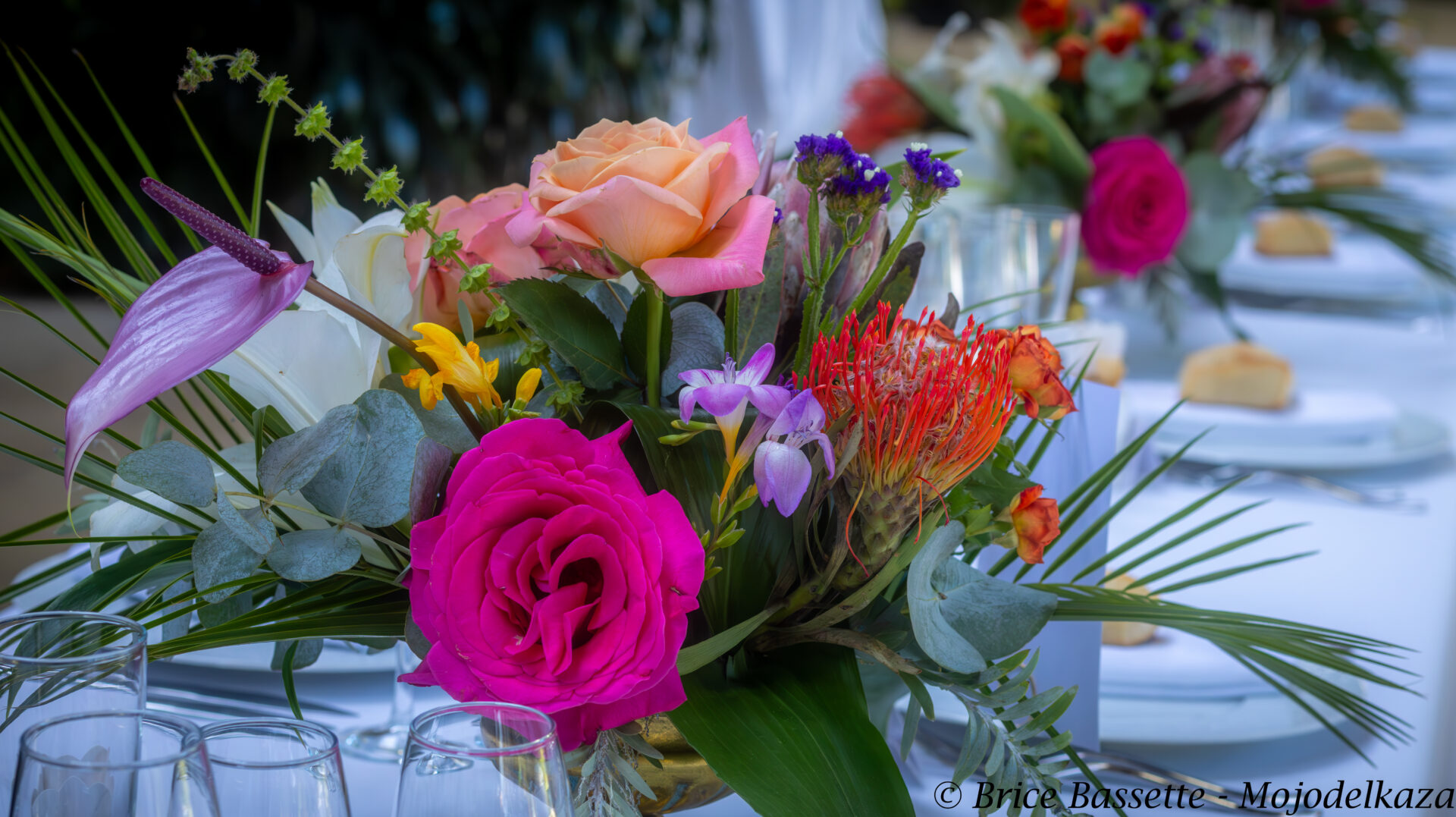 Les fleurs a la française lors d'un Mariage